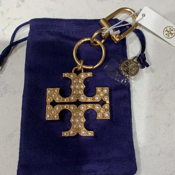 Tory Burch Pearl Key Fob/ Handbag charm. NWT - Picture 10 of 10